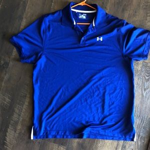 Blue Loose Under Armour Polo